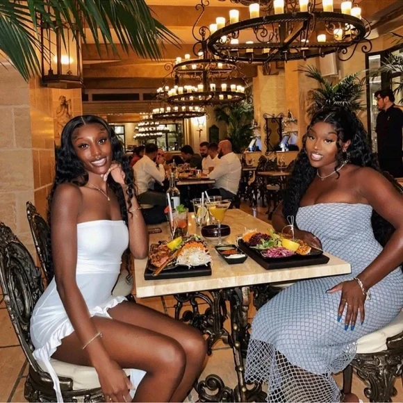 Zara Gray Strapless Midi Dress - Picture 7 of 16